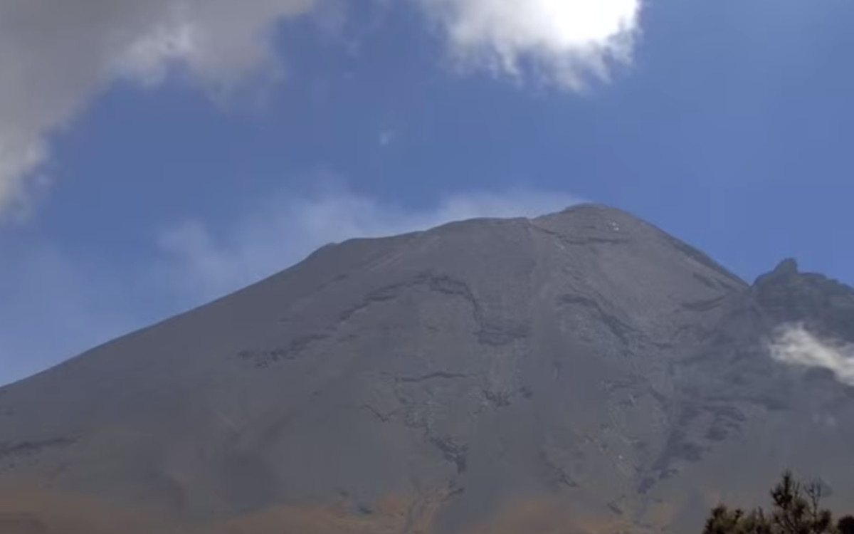 Popocatepetl Volcano from Amecameca