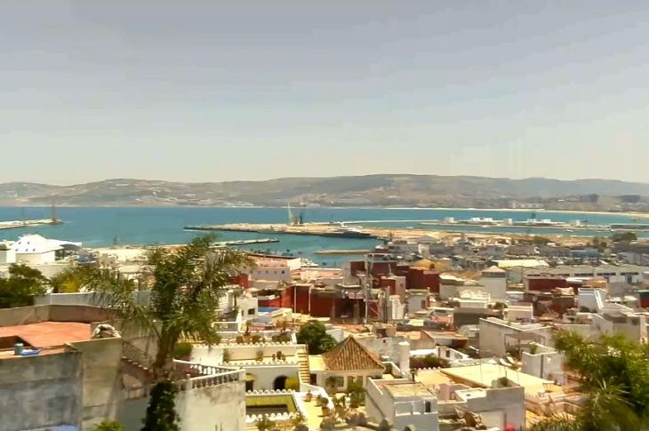 Picture from Panorama Tangier Morocco online camera in Tangier, Morocco