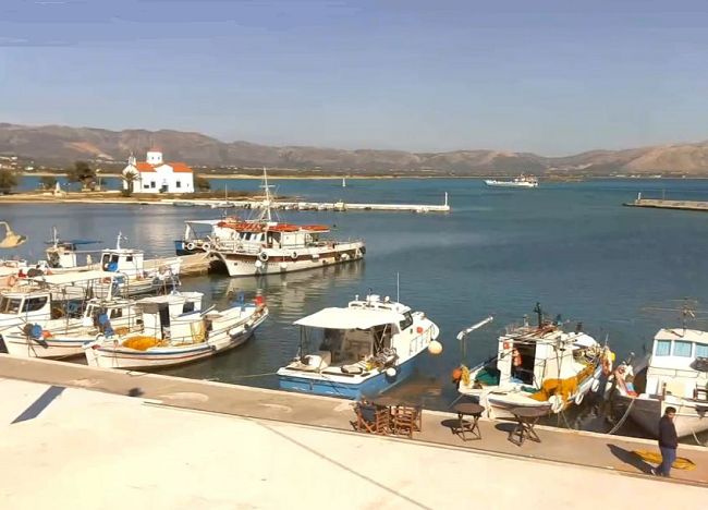 Picture from Elafonisos harbor online camera in ,