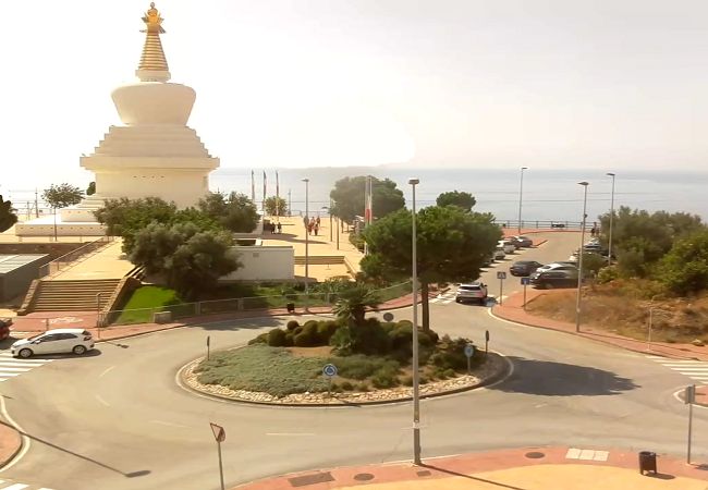 Benalmadena Stupa Live Webcam, Andalusia