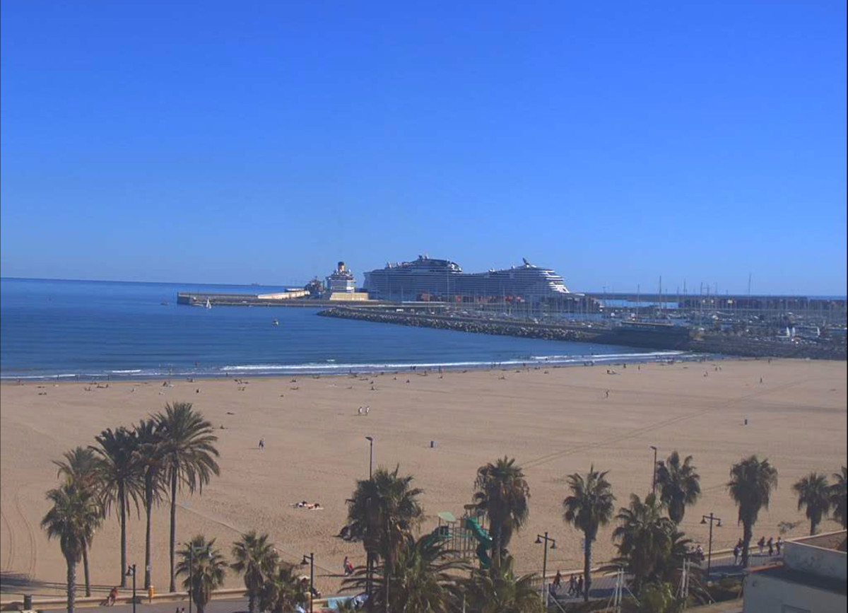 Picture from Live Webcam Port of Valencia, Spain online camera in , Europe