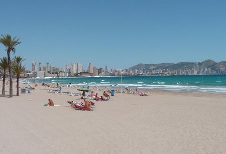 Picture from Poniente Beach Live Webcam, Benidorm online camera in , Europe