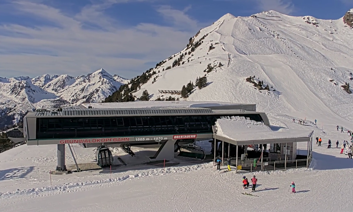 Austria, Obertauern, Grünwaldkopf Cable Car