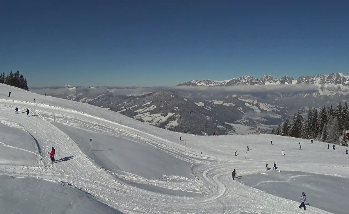 Austria, Kitzbühel, Hahnenkamm Mountain