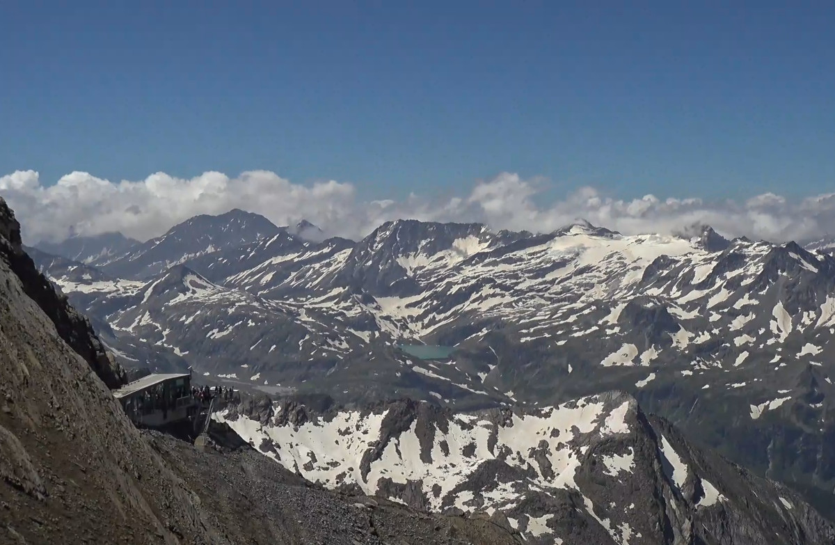 Austria, Kaprun, Summit of Kitzsteinhorn Mountain