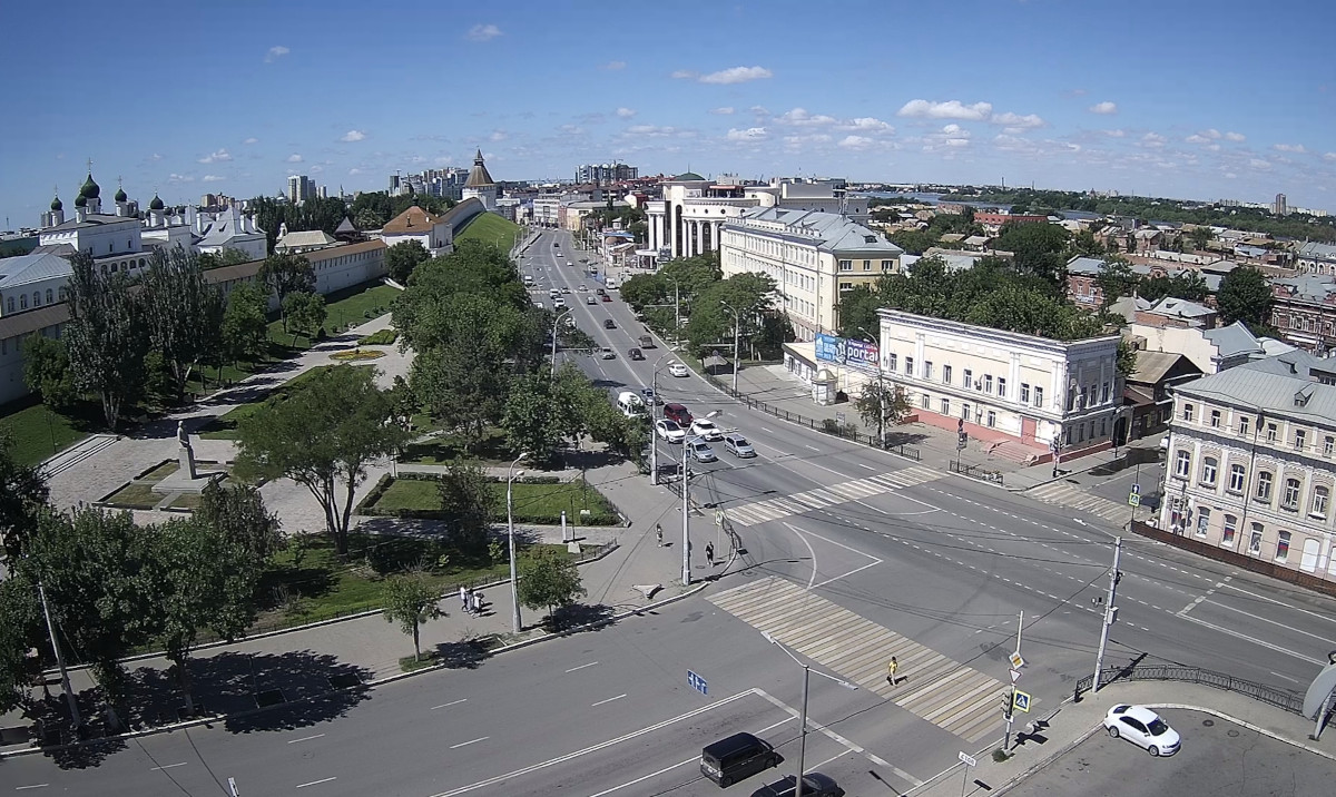 Astrakhan Kremlin and October Square, Astrakhan