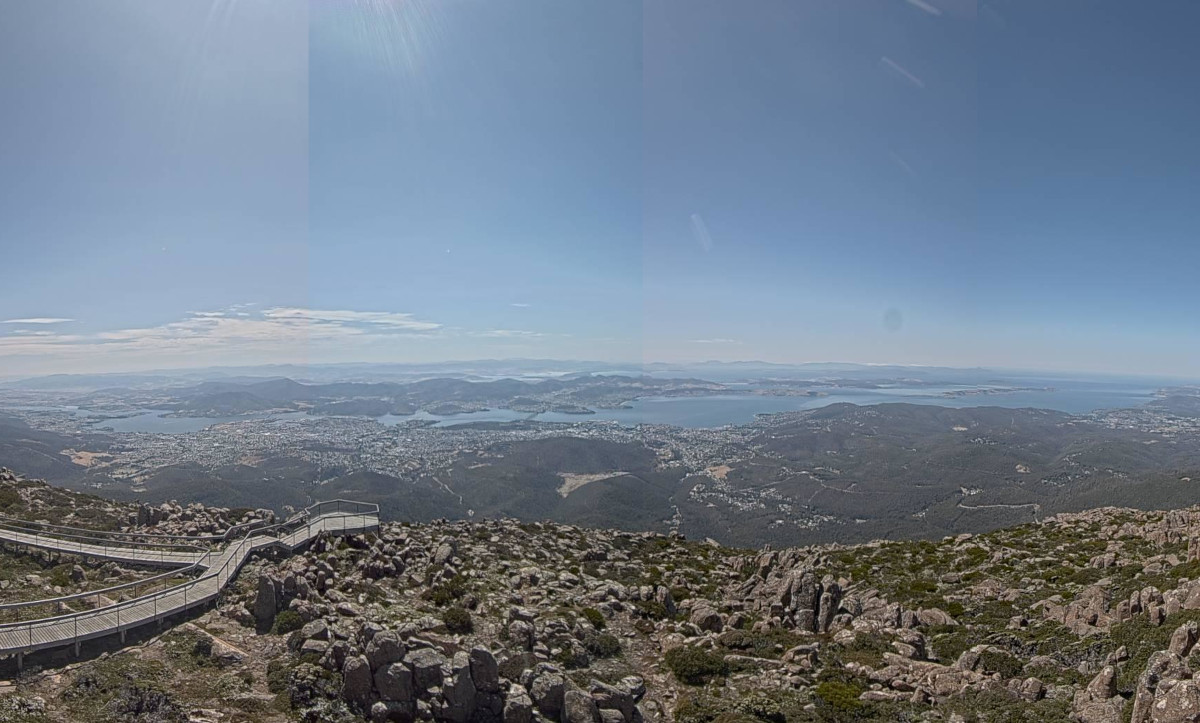 Hobart from Mount Wellington, Tasmania