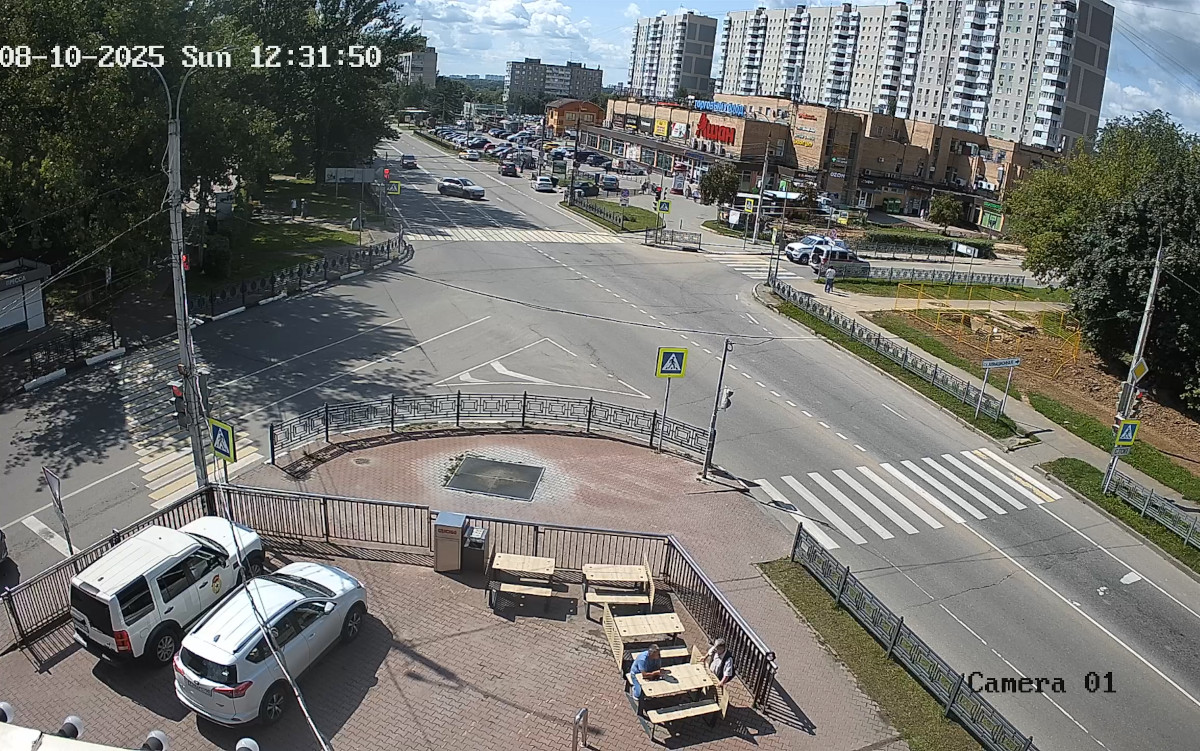 Intersection of Tupoleva Prospekt and Chkalova Street, Domodedovo