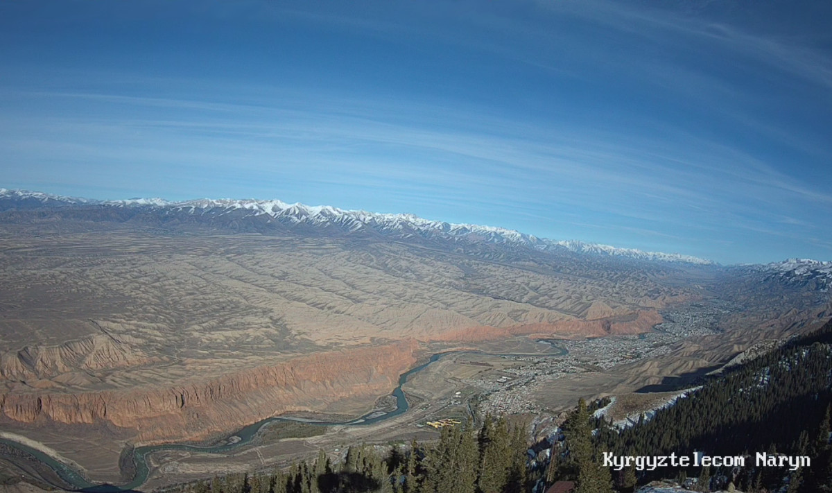 Naryn City Panorama, Kyrgyzstan