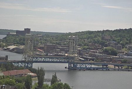 Portage Canal Lift Bridge โ Houghton